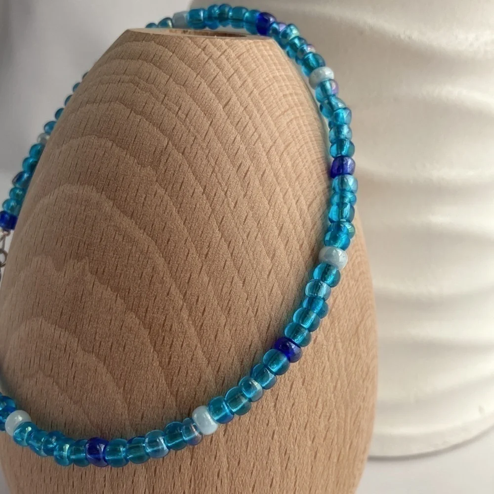 Hand Crafted blue glass